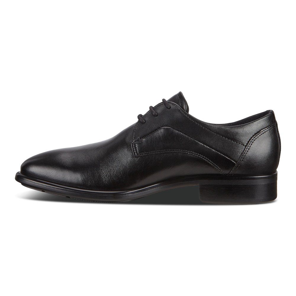 ECCO Mens Derby Shoe Black - Citytrays - XWJ-571809